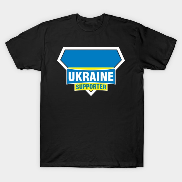 Ukraine Super Flag Supporter T-Shirt by ASUPERSTORE